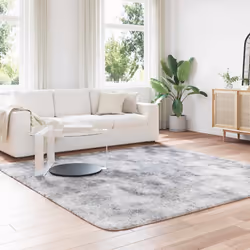 vidaXL Tappeto Shaggy a Pelo Lungo NAVARRA Grigio Argento 240x240cm - Vista aggiuntiva 3