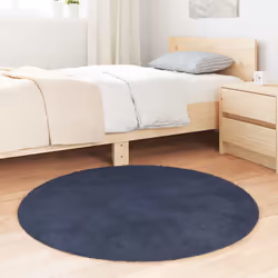 vidaXL Tappeto Shaggy a Pelo Lungo NAVARRA Blu Marino 100x100 cm - Vista aggiuntiva 3