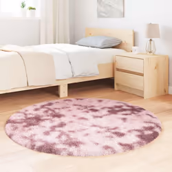 vidaXL Tappeto Shaggy a Pelo Lungo NAVARRA Rosa Antico 120x120cm - Vista aggiuntiva 3