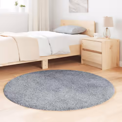 vidaXL Tappeto Shaggy a Pelo Lungo NAVARRA Grigio Chiaro 120x120 cm - Vista aggiuntiva 3