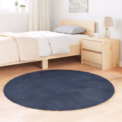 vidaXL Tappeto Shaggy a Pelo Lungo NAVARRA Blu Marino 120x120 cm - Vista aggiuntiva 3