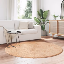 vidaXL Tappeto Shaggy a Pelo Lungo NAVARRA Beige 160x160 cm poliestere - Vista aggiuntiva 3