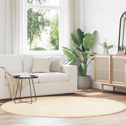 vidaXL Tappeto Shaggy a Pelo Lungo NAVARRA Crema 200x200 cm poliestere