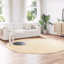 vidaXL Tappeto Shaggy a Pelo Lungo NAVARRA Crema 240x240 cm poliestere - Vista aggiuntiva 3