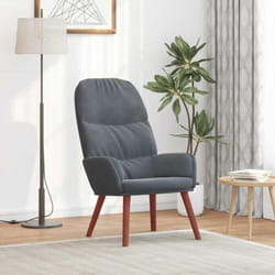 Vidaxl - Sedia Relax Grigio Scuro in Velluto