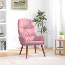 Vidaxl - Sedia Relax Rosa in Velluto