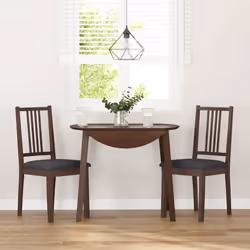 vidaXL Sedie da Pranzo con Cuscini 2pz Marrone Legno Massello di Hevea - Vista aggiuntiva 3