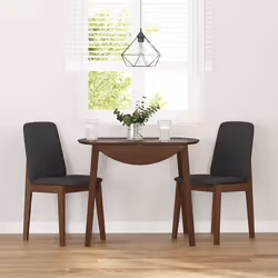 vidaXL Sedie da Pranzo con Cuscini 2pz Marrone Legno Massello di Hevea - Vista aggiuntiva 3