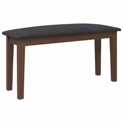 vidaXL Panca 90 cm Marrone in Legno Massello di Hevea - Vista aggiuntiva 2