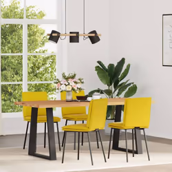 Queste sedie da pranzo coniugano semplicità e comfort con un design elegante, che le rende un elemento d'arredo accattivante  ...
