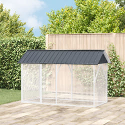 Vidaxl - Voliera per Uccelli Antracite 112x227x141 cm Acciaio