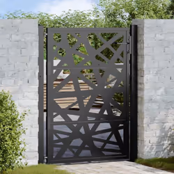 Questo cancello da giardino, caratterizzato da una perfetta combinazione di resistenza ed eleganza, è l'ingresso ideale per l ...
