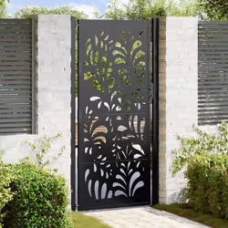 Questo cancello da giardino, caratterizzato da una perfetta combinazione di resistenza ed eleganza, è l'ingresso ideale per l ...