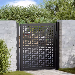 Questo cancello da giardino, caratterizzato da una perfetta combinazione di resistenza ed eleganza, è l'ingresso ideale per l ...