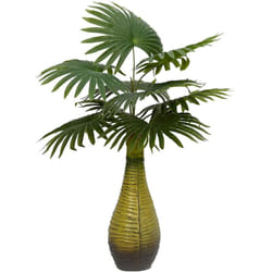 Vidaxl - Pianta di Palma Artificiale 9 Foglie 65 cm Verde 712113
