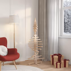 vidaXL Albero di Natale in legno per decorazioni 150 cm in legno massello di pino - Vista aggiuntiva 3