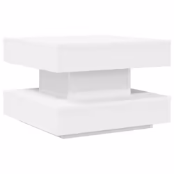 vidaXL Tavolino da Caffè Girevole a 360 Gradi Bianco 50x50x34,5 cm - Vista aggiuntiva 2