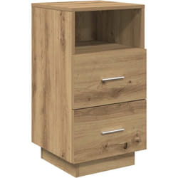 Vidaxl - Comodino con 2 Cassetti Rovere Artigianale 36x36x68 cm