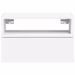 VidaXL 858597 comodino 1 cassetto/cassetti Bianco - Vista aggiuntiva 4