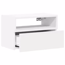 VidaXL 858597 comodino 1 cassetto/cassetti Bianco - Vista aggiuntiva 5
