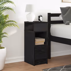 VidaXL 858616 comodino Nero