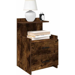 vidaXL Comodini 2 pz con 2 cassetti Rovere Affumicato 40x36,5x62 cm