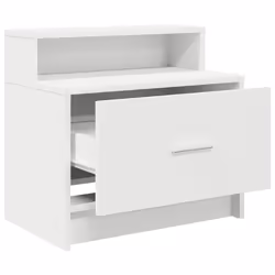 VidaXL 858669 comodino 1 cassetto/cassetti Bianco - Vista aggiuntiva 5