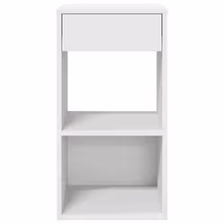VidaXL 858714 comodino 1 cassetto/cassetti Bianco - Vista aggiuntiva 4