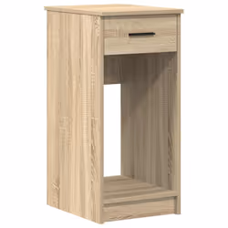 vidaXL Supporto per Computer a Torre con Cassetto Rovere 35x45x77 cm - Vista aggiuntiva 2