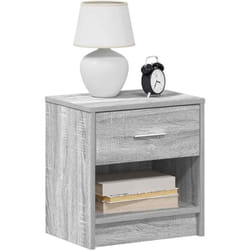 Vidaxl - Comodini 2 pz con Cassetto Grigio Sonoma 39x28x41 cm