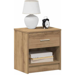 Vidaxl - Comodini 2 pz con Cassetto Rovere Artigianale 39x28x41 cm