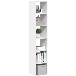 Librerie 2 pz Impilabili Bianchi 30x30x80 cm Legno Multistrato Vidaxl 4754