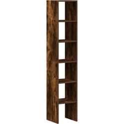 Librerie 2 pz Impilabili Rovere Fumo 30x30x80 cm in Truciolato Vidaxl