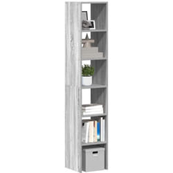 Librerie 2 pz Impilabili Grigio Sonoma 30x30x80cm in Truciolato Vidaxl 6675