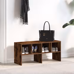 VidaXL 858847 organizzatore per conservazione da appendere Legno Grigio - Vista aggiuntiva 3