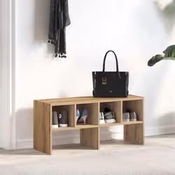 VidaXL 858855 organizzatore per conservazione da appendere Legno Marrone - Vista aggiuntiva 3
