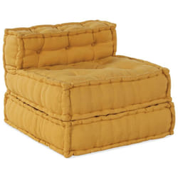 Vidaxl - Pouf Modulare Giallo 70x70x54 in Tessuto