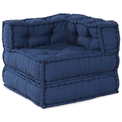 vidaXL Divano modulare Indaco 70 x 70 x 54 cm Tessuto