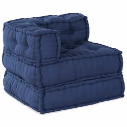 vidaXL Divano modulare Indaco 70 x 70 x 54 cm Tessuto - Vista aggiuntiva 2