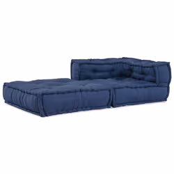 vidaXL Divano modulare Indaco 70 x 70 x 54 cm Tessuto - Vista aggiuntiva 3