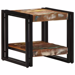 vidaXL Tavolino da salotto 40 x 40 x 38 cm legno massello di riciclo - Vista aggiuntiva 2