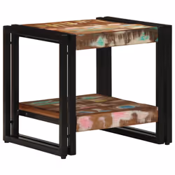 vidaXL Tavolino da salotto 40 x 40 x 38 cm legno massello di riciclo - Vista aggiuntiva 3