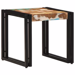vidaXL Tavolino da salotto 40 x 40 x 38 cm legno massello di riciclo - Vista aggiuntiva 2