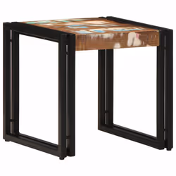 vidaXL Tavolino da salotto 40 x 40 x 38 cm legno massello di riciclo - Vista aggiuntiva 3