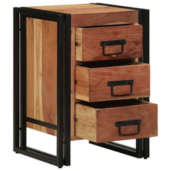 vidaXL Armadio da Notte 40 x 40 x 59 cm legno massello di acacia