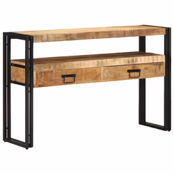 vidaXL Tavolo consolle 120 x 33 x 75 cm legno massello di mango - Vista aggiuntiva 3
