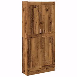 vidaXL Credenza Legno Antico 82,5x30,5x185 cm in Truciolato - Vista aggiuntiva 2