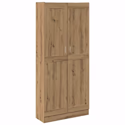 vidaXL Credenza Alta Rovere Artigianale 82,5x30,5x185 cm in Truciolato - Vista aggiuntiva 2