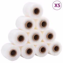 vidaXL Film Estensibili 50 pz Trasparenti 23 μm 10 cm x 150 m - Vista aggiuntiva 2