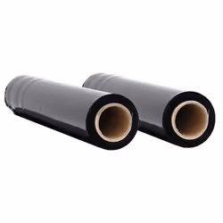 vidaXL Film Estensibile 2 pz Nero 20 μm 50 cm x 150 m - Vista aggiuntiva 2
